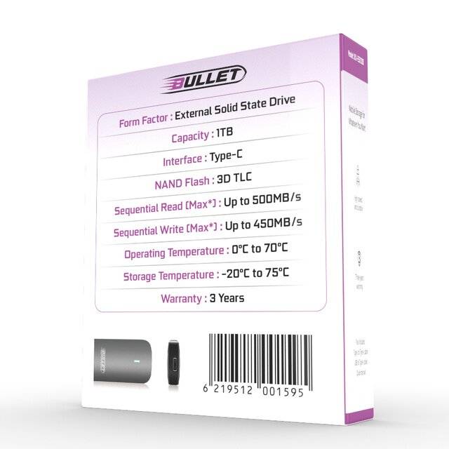 Bullet Portable 1TB External SSD Bullet Portable 1TB External SSD